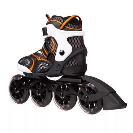 NILS EXTREME NA1060S ROLLER SKATES BLACK-ORANGE SIZE 41
