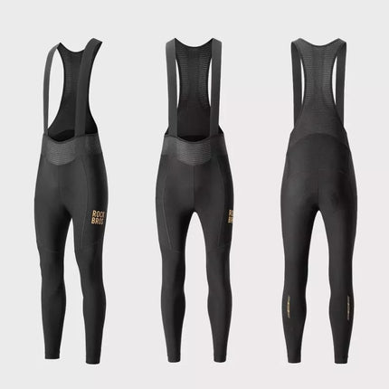 Rockbros YDCK012-1 Long Fleece Bib Tights with Pad Size M - Black