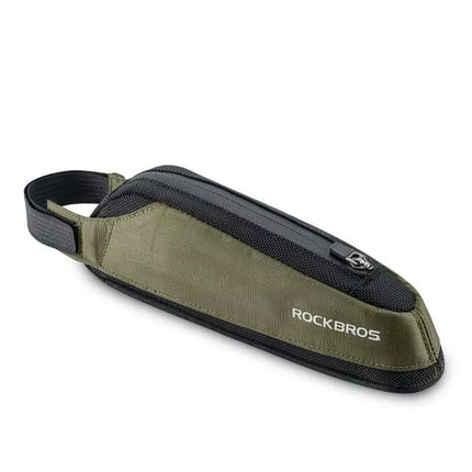 Rockbros priekinė dviračio tašė 0.65L juoda-žalia