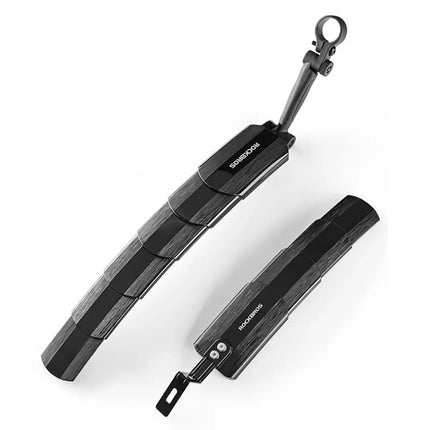 Rockbros FK-810 sulankstomi teleskopiniai dviračio purvasaugiai - juodi