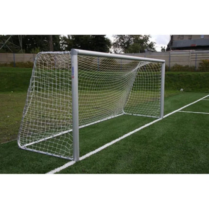 FOOTBALL NET 5x2x0.8x1.5m /PE 3/ NETEX WHITE-RED