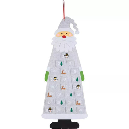 GREY SANTA CLAUS ADVENT CALENDAR