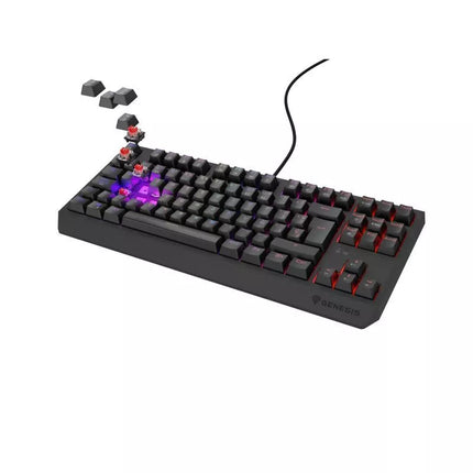 GENESIS Thor 230 TKL žaidimų klaviatūra USB Ispaniška QWERTY Juoda