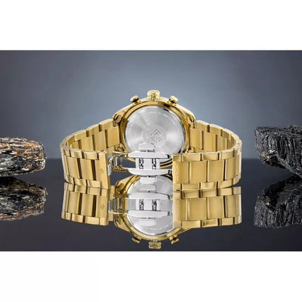 Vyriškas laikrodis Giewont Chronograph Safyro Auksinis Juodas GW9580-B4