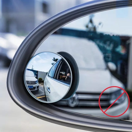 Baseus Viso vaizdo veidrodėlis aklojoje zonoje, 2 papildomi automobilio šoniniai veidrodėliai, išgaubtas, juodas (ACMDJ-01)