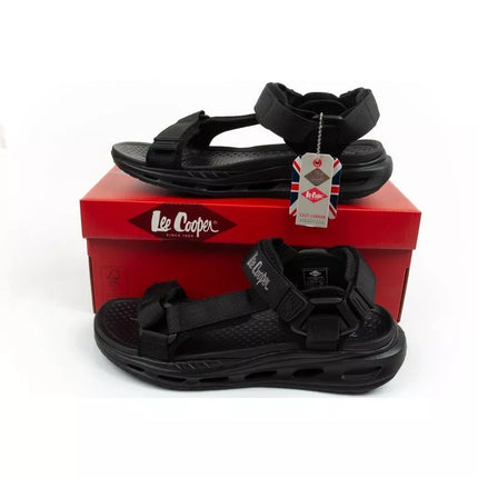 Lee Cooper vyriški vasariniai batai su lipukais, lengvi, juodi