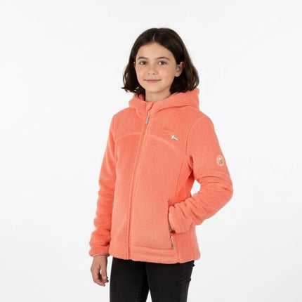 FLEECE for girls Geographical Norway UPALOOD SAUMON DB GIRL 047-1 SALMON (WZ8857E/GN-SAUMON)