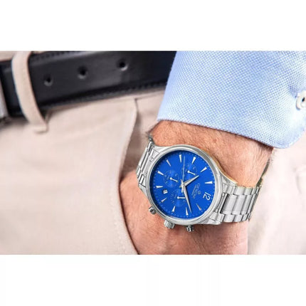 Vyriškas laikrodis Giewont Chronograph Safyras Sidabrinis Mėlynas GW6310-B3