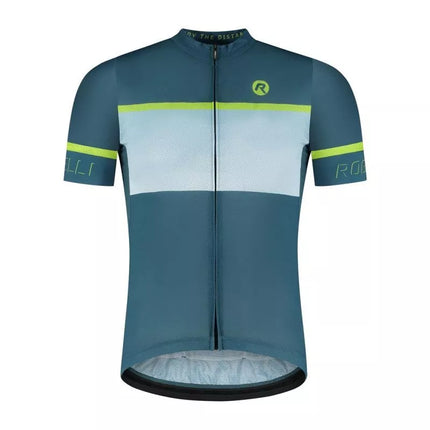 Rogelli HERO II Marškinėliai Mėlyni ir Laimo 3XL