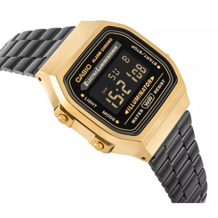 CASIO Vintage Men's Watch A168WEGB-1BEF + BOX