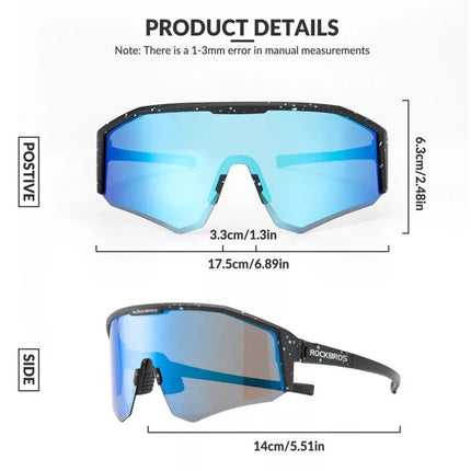 Rockbros SP297 pink polarized sports glasses.