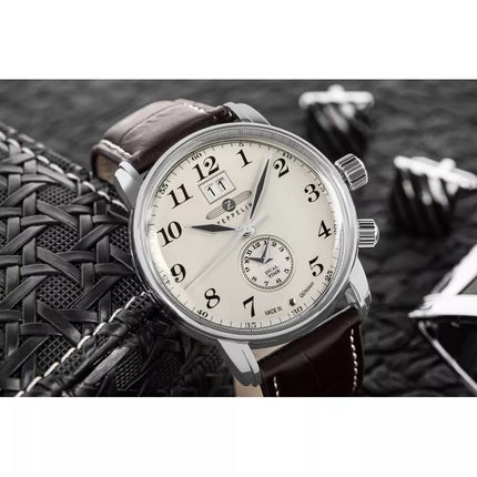 Men's Watch ZEPPELIN LZ127 Graf Zeppelin Dual Time 7644-5 + BOX