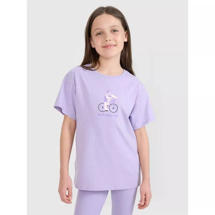 Girls' printed t-shirt 4F4FJRSS25TTSHF2645-52S