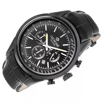 Vyriškas laikrodis Giewont Chronograph Safyrinis Juodas GW7650-A4