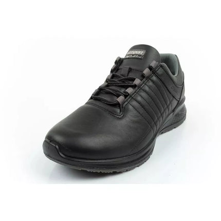 Grisport men's Nero avon leather sports shoes black comfortable lightweight