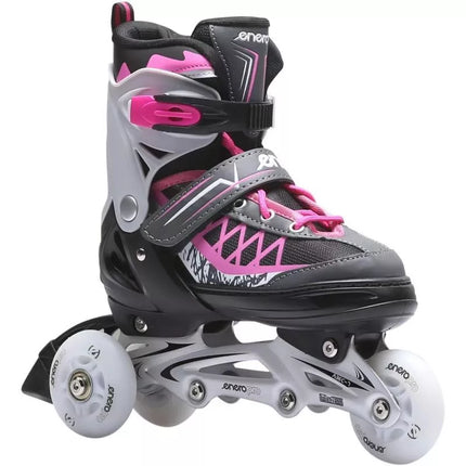ROLLER SKATES-ROLLER SKATES-ICE SKATING 4IN1 ENERO PRO LED 34-37 PINK-GRAY