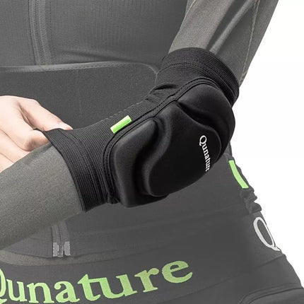 Qunature 2206000102 Slidinėjimo alkūnių apsaugos Dydis M - Juoda