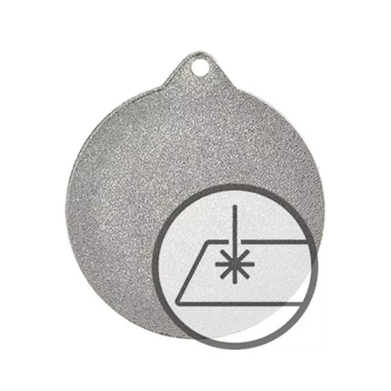 Medal with engraving on laminate