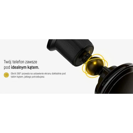 Wozinsky WCT5-Q6S2Y Automobilinis laikiklis su Qi/MagSafe 15W induktyviu įkrovikliu ventiliacijos grotelėms su ventiliatoriumi - Juodas