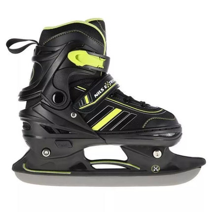 NILS EXTREME NH18191 2IN1 ROLLER SKATES BLACK-LIME SIZE L (39-43) WITH REPLACEABLE HOCKEY BLADE