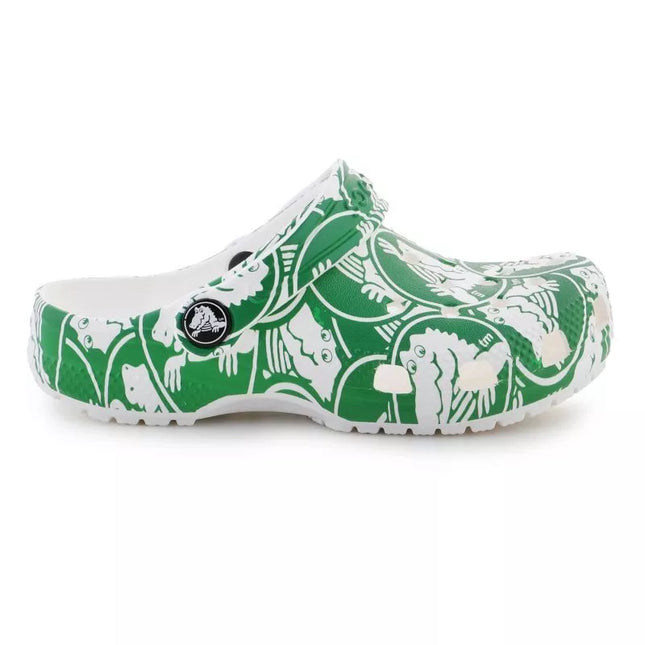 Crocs Classic Duke Print Clog K Jr 210007-3WH klumpės