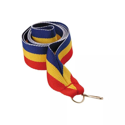 Ribbon 22 mm - blue, yellow, and red