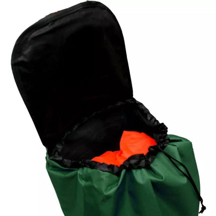 TROLLEY SHOPPING BAG ON WHEELS WITH FRAME 31L GREEN WHITE