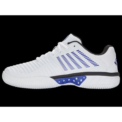 K-swiss EXPRESS LIGHT 3 CLAY balto/ akinančiai mėlyno/juodo atspalvio (08563-165-M) teniso bateliai gruntiniams kortams