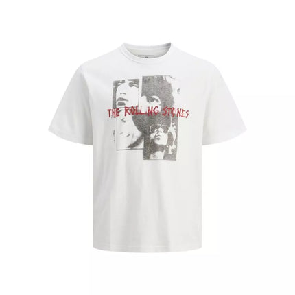 Jack&Jones marškinėliai Rolling Stones JPRBLUSTONES SS TEE 12284292 BALTA