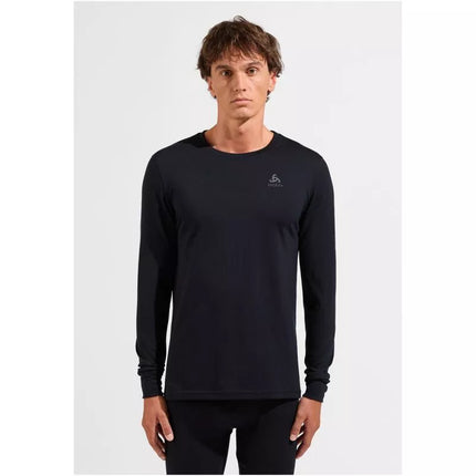 Odlo BL TOP crew neck l/s MERINO 200 men's t-shirt size M Black