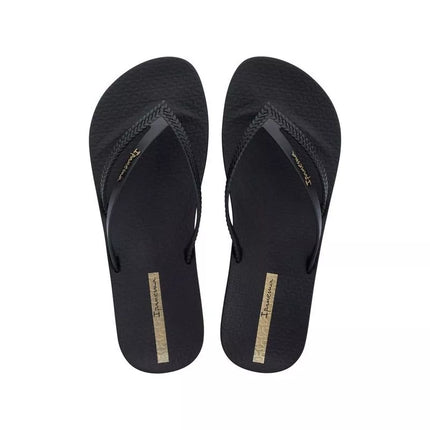 Ipanema moteriškos šlepetės Bossa Soft V, juodos, patogios, madingos