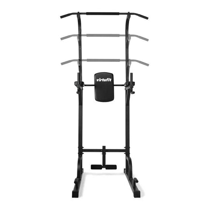 VIRTUFIT ADJUSTABLE STRENGTH TOWER - PULL-UP AND DIP STATION