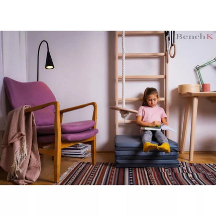 FOLDABLE GYMNASTIC MATTRESS GRAY 180CM BENCHK