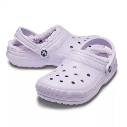 Crocs Classic Lined Clog Lavender Purple Flip-Flops - 203591-50P