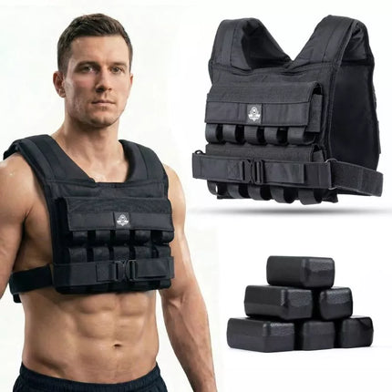 20kg Weighted Training Vest with Pulleys W20B | DBX Bushido