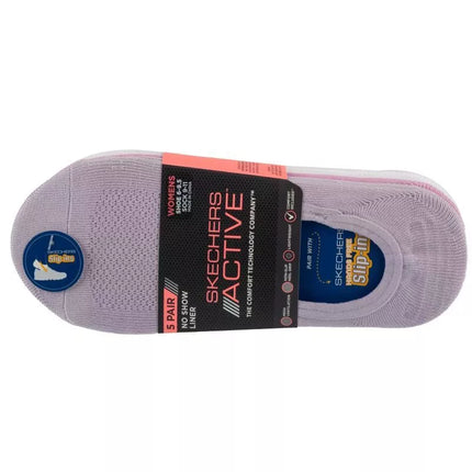 Skechers 5 poros mikropluošto trumpikių S113836-PRLV Violetinės 36-40
