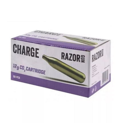 RazorGun CO2 kapsulės 12g - 50 vnt. dėžutėje