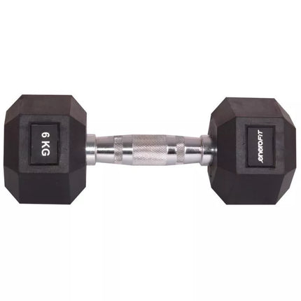 HEX Guminis hantelis 6 KG ENERO FIT