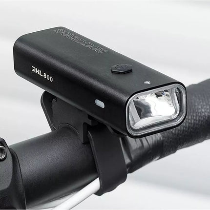 Rockbros 24710012001 front bicycle light 800 lm + USB-C - USB-A cable - black
