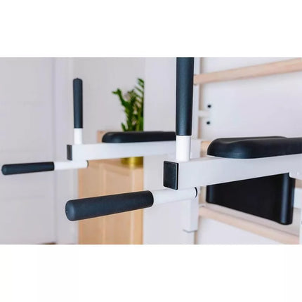 GYMNASTIC LADDER WITH A HAND BAR AND A BENCH FOR EXERCISES BENCHK 723W