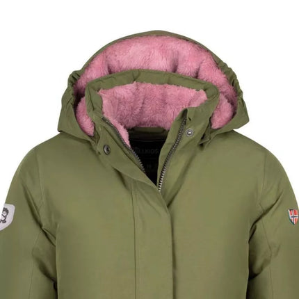 Trollkids Girls Alesund Coat Children's Winter Hooded Jacket Waterproof Down Green (301-323)