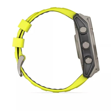 Garmin Fenix 8 Solar Sapphire Titanium Amp Yellow/Graphite watch