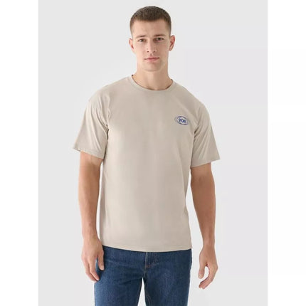 Vyriški oversized marškinėliai su spauda 4F 4FRSS24TTSHM2535-83S
