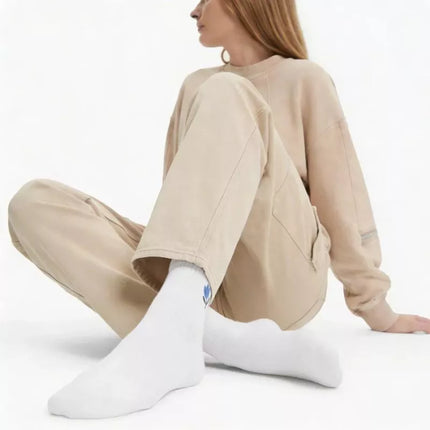 Women's high bamboo cream socks Filippo SD-AN06
