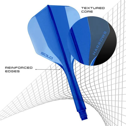 Shaft + feather Harrows Solo - blue