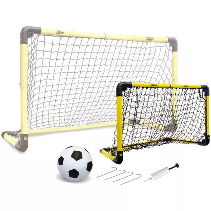 SULANKSTOMI FUTBOLO VARTAI 91X43X61CM 36X17X24CM SU REGULIUOJAMU AUKŠČIU IR PLOČIU