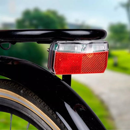 DUNLOP 3 LED SMD REAR BIKE LIGHT DYNAMO POWERED