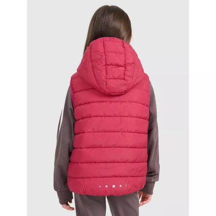 Girls' down vest with synthetic filling 4F 4FJRAW25TVJAF322-54S