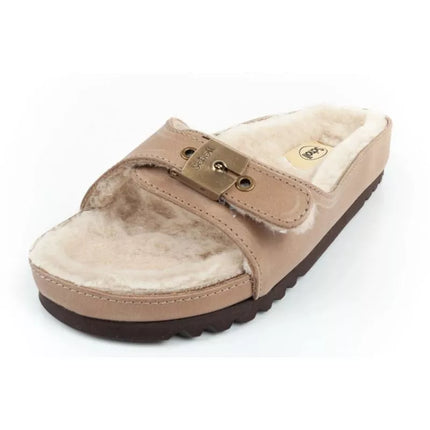 Scholl Iconic MEG Taupe W F303171062 Šlepetės