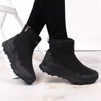 DK Jr DK58A Waterproof Insulated Snow Boots, Black